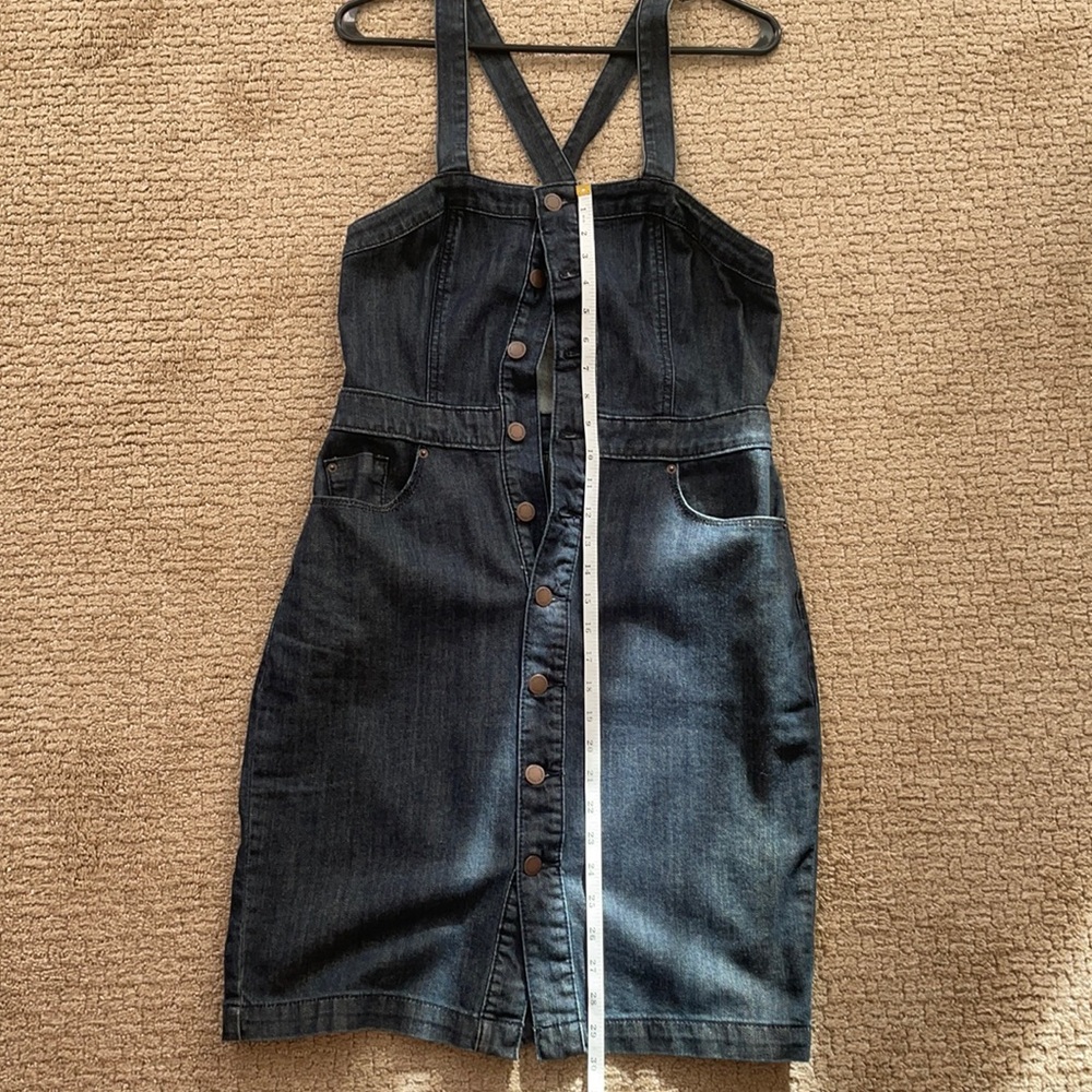 Jean button down dress